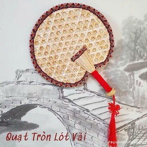 Éventails artisanaux en paille de blé tissés à la main, éventails portatifs en paille naturelle avec logo personnalisé pour les événements - Product Image 4