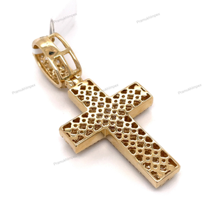 VVS Clarity Totalmente helado con corte de diamante Moissanite Personalizado Único Nuevo Diseño de Cruz de moda GRA Certificado Hip Hop Colgante - Product Image 2