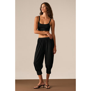 <span class=keywords><strong>Pantaloni</strong></span> Harem da <span class=keywords><strong>Donna</strong></span> in <span class=keywords><strong>Viscosa</strong></span> Morbida ed Elastica con Vita Elasticizzata di Ethiquet Hanoi - Product Image 3