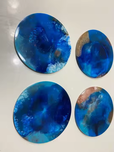Handcraft Epoxy Resin Coasters for Home and <b>Kitchen</b> Tabletop Decoration by crescent crafts - Product Image 3