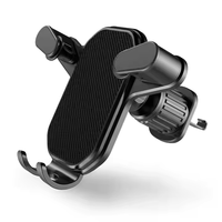 Support Téléphone Voiture Flexible ABS Vente Chaude pour Grille d'Aération ou Tableau de Bord, Accessoires Fixation Mobile Universelle pour Smartphone