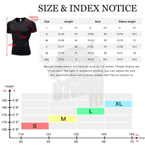Chemises d'entraînement de compression pour hommes T-shirts athlétiques à manches courtes Gym Running Training Sports Quick Dry jogging wear - Product Image 6
