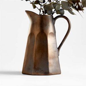 Pitcher Shaped Pure Copper Material High Quality Table <b>Top</b> Decor Flower Vase <b>Top</b> Selling Planter Vase - Product Image 5