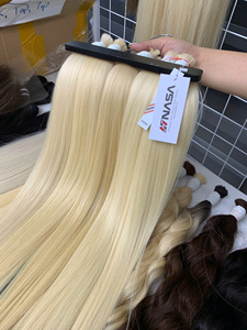 Extensiones de Cabello al Por Mayor, Producto en Oferta 2024, Color Rubio, Alta Calidad, Doble Trama, Envío Rápido, 70 cm - Product Image 4