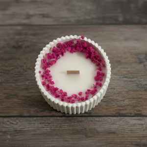 Creative Soy wax Custom Fragrance <b>Candle</b> Dried Flower Decorative <b>Candle</b> Customized Box Concrete Jar <b>Candle</b> at Wholesale Price - Product Image 2