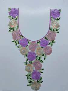 Encaje de cuello de tela de red bordado de moda para trajes étnicos indios vestidos Kurti blusa decoración cosida para trabajo de ropa de Boutique - Product Image 4