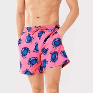 Custom Sublimated 100% Cotton Swim <b>Trunks</b> for <b>Men</b> Quick Dry Beach Shorts Compression Liner Zipper Pocket Solid Service - Product Image 6