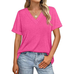 Camiseta Ligera para Mujer, Tejido Suave, Estructura Aireada, Movimiento Flexible, Soporte Transpirable, Tacto Diario Activo - Product Image 1