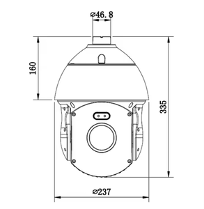 UV-GQ809-S8240 8MP 4k 40x Zoom quang học IR 200M PoE tốc độ cao quang phổ kép DOME PTZ máy ảnh - Product Image 4