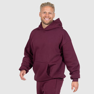 Sudadera con capucha de gran tamaño para hombre con bordado en 3D French Terry Heavyweight Sudadera con hombros caídos Digital Winter Haus Industries - Product Image 2