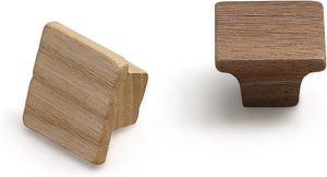 Paquete de 4 tiradores de puerta de armario de Villa modernos minimalistas cuadrados de gama alta tiradores de cajón tiradores de armario de un solo agujero tiradores de puerta de madera - Product Image 5