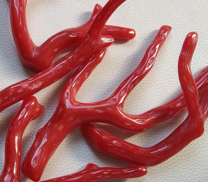 Palo de coral rojo italiano natural genuino, palo pulido de coral rojo italiano natural 100%. Palo Coral Brillante Pulido, Palo Coral - Product Image 3