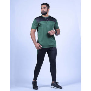 Fitness personnalisé Gym ajusté à manches courtes Performance hommes Muscle T-shirts coton élasthanne blanc entraînement sportif t-shirt - Product Image 3