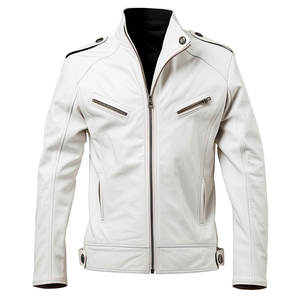 Chaqueta Bomber de Cuero para Hombre, Estilo Motero y Biker, Diseño Moderno de Invierno, con Capucha de Piel de Vaca, Proveedor - Product Image 3
