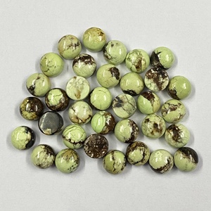 AAA ++ Meilleure qualité Citron Naturel Chrysoprase 7mm Cabochon Rond Certifié Pierres Précieuses Jaunes pour la Fabrication de Bijoux Livraison Gratuite - Product Image 6