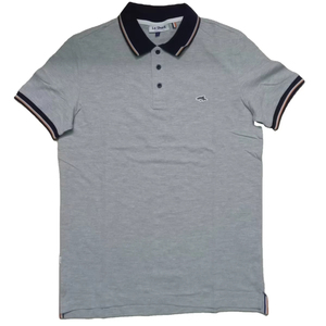 Homme solide pour chemise 100% coton tissu tricoté à manches courtes respirant vêtements de travail décontractés en vrac conception personnalisée - Product Image 3