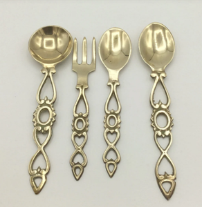Flatware kim loại Bộ đồ ăn mới nhất thiết kế tay sơn xử lý muỗng nĩa dao kéo nhà bếp dao kéo đồ ăn dao muỗng nĩa - Product Image 4