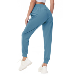 Pantalon de survêtement pour femme fabriqué en tissu durable avec une finition douce, cravate à la taille réglable pour vous donner un ajustement personnalisé avec style - Product Image 2