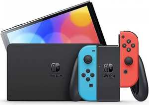 Оригинальный Nintendos переключатель с неоновым синим и неоновым красным Joy-Con совершенно новый запечатанный с аксессуарами