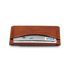 Cuero genuino Vintage personalizable para hombre cepillo antirrobo capa de cabeza de cuero de vaca bolsillo corto tarjetero 2017 - Product Image 5