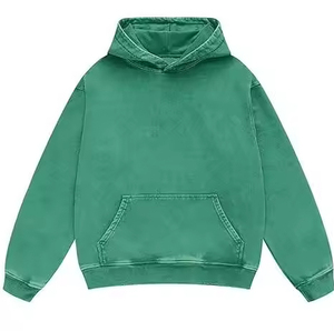 เสื้อฮู้ดผ้าฝรั่งเศสเทอร์รี่สำหรับผู้ชายโอเวอร์ไซส์ซัก3D พิมพ์ลายกรดมีฮู้ดสำหรับฤดูหนาว2025 - Product Image 4