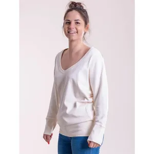Sweat-shirt maxi personnalisé pour femme en forme de V – Sweats à capuche et sweats promotionnels personnalisables - Product Image 1