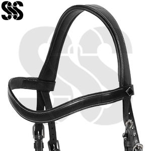Nueva Llegada: Brida de Cuero Duradera para Caballo con Acolchado Suave y Colores Personalizados - Modelo SHER SONS SPORTS SSS-HB-907 para Entrenamiento y Exhibición - Product Image 5