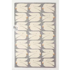 Modern 100% Wool <b>Hand</b>-<b>Tufted</b> Custom Made Highly Durable Large Size Area <b>Rug</b> Silk Loop Cut Pile White Dining Living Home Floor - Product Image 1