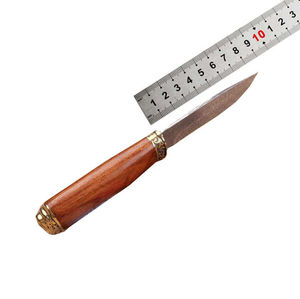 Couteau pliant en acier inoxydable gravable avec manche en bois personnalisable, couteau de poche pour la chasse et le camping, en gros - Product Image 5