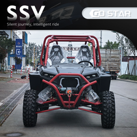 Véhicule tout-terrain 4 places SSV 800cc avec moteur CFMOTO, buggy à essence 4x4 avec toit, lumières LED, roues en aluminium