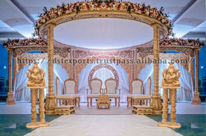 Impresionante Mandap Flotante Moderno para Bodas, Pilares de Madera, Diseño Duradero, Tamaño y Forma Personalizables - Venta en Gujarat, Australia - Product Image 6