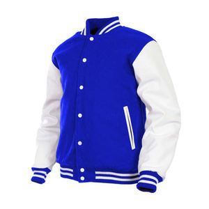 Veste universitaire de haute qualité pour hommes 100% laine décontracté col rond col à capuche respirant léger CollegeBaseballjacket pour hommes - Product Image 2