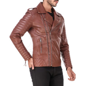 Chaqueta de Cuero para Hombre Fabricada en Pakistán, con Apariencia Elegante, Ideal para Uso en Exteriores - Product Image 5