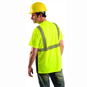 Short Sleeve Custom Reflective <b>T</b>-<b>Shirt</b> Round Neck Hi Vis Work <b>T</b> <b>Shirts</b> High Visibility Safety <b>T</b>-<b>Shirt</b> - Product Image 2