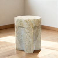 Vente en gros de petites tables basses rondes modernes et simples en oxyde de magnésium pour le salon