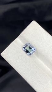 Certificado Natural no calentado Bio Color tanzanita Octágono piedra de corte brillante Zoisita Natural tanzanita 1,74 quilates lupa limpia - Product Image 2