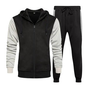 <b>Tracksuit</b> Wholesale Custom High Quality <b>Tracksuit</b> Men Fleece 2 Piece <b>Plain</b> <b>Tracksuit</b> Hoodies Men Zipper <b>Tracksuit</b> Set - Product Image 6