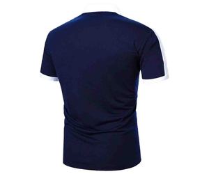 Chemise Homme Haut de Gamme Personnalisée en Coton Jersey Doux à Manches Courtes avec Boutons, Broderie et Imprimé Uni, Respirante et Anti-Boulochage - Product Image 4