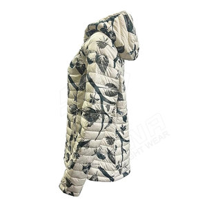 Veste matelassée imprimée de haute qualité OEM pour femmes, nouveau design pour une utilisation hivernale Caractéristiques respirantes - Product Image 2