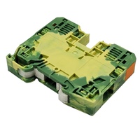 285-137 in Stock 2-conductor Ground Terminal Block Brand New Original German 35mm2 Lateral Marker Slots Green-yellow 285 137