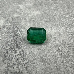 3.50กะรัตพลอยสีเขียวเข้มอัญมณีแซมเบียธรรมชาติใสตัดเป็นมรกตสำหรับใช้เป็นเครื่องประดับ - Product Image 1