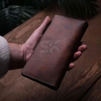 Dompet Kulit Saku Desain Baru Berkualitas Tinggi Trendi 2026 Harga Terbaik Dompet Kulit Pria Warna Tunggal Lipat Dua Untuk Dijual