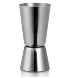 Doseur en acier Verre Doseur en acier inoxydable double face Droit Doseur double en acier inoxydable avec logo personnalisé - Product Image 1