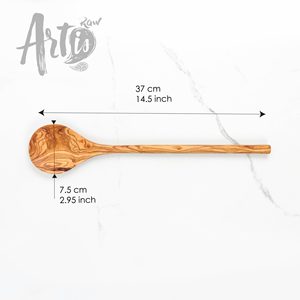 Cuchara para comer de madera hermosa hecha a mano, herramienta de cocina para preparación de alimentos - Product Image 1