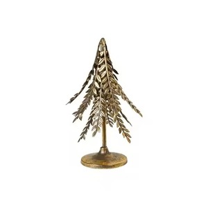 Sapin de Noël artisanal en métal avec étoile sur le dessus pour les célébrations de Noël et la décoration festive intérieure - Product Image 3