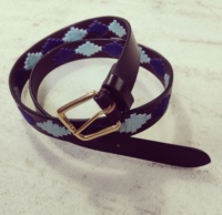 Ceinture en cuir véritable décorative à petites perles colorées, fournisseur de ceintures en cuir personnalisées
