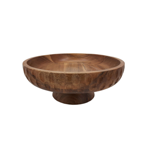 Cuenco para servir con forma de madera hecho a mano, acabado Natural ecológico para bodas, hogar, hoteles, cuencos para servir comida de mesa - Product Image 2
