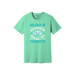 T-shirt 100% coton avec impression de thèmes de bouddha Style décontracté 12 options de couleur 160-180 Placement de conception personnalisable GSM lourd - Product Image 5