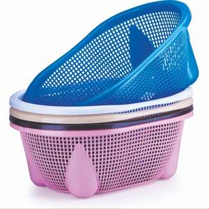 Panier de rangement en plastique Champion Premium, forme ovale, haute qualité, design portable, multi-usages pour la maison, la cuisine, le bureau, l'hôtel - Product Image 2