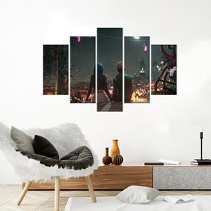 ภาพพิมพ์บนผ้าใบ Arcane Season 2: ของขวัญโปสเตอร์เกมสีสันสดใส, ชุด 5 ชิ้น: ภาพพิมพ์แบบห่อหุ้ม - Product Image 1